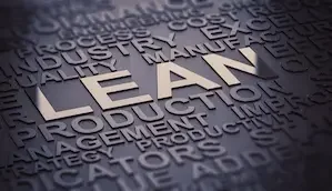 Tafel Lean-Produktion (englisch) Lean-Produktion als zentrales Element für wirtschaftliche Prozesse